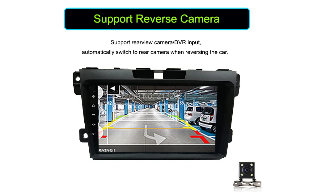 Top Funrover 9" Android 8.0 2 din Car DVD Player multimedia for Mazda CX7 CX-7 2G+32G auto radio tape recorder GPS Navigation navi 16