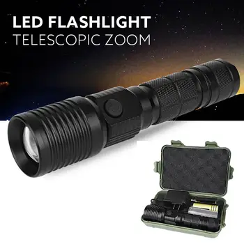 

CASTNOO LED Flashlight Zoom T6 LED LED 4 Modes Zoomable Torch Rechargeable Portable Lamp For Outdoor Home Practical Tool
