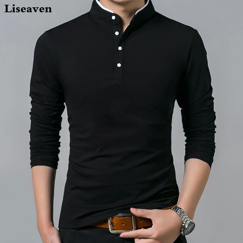 Aliexpress.com : Buy Liseaven T Shirt Men Cotton T Shirt Full Sleeve ...