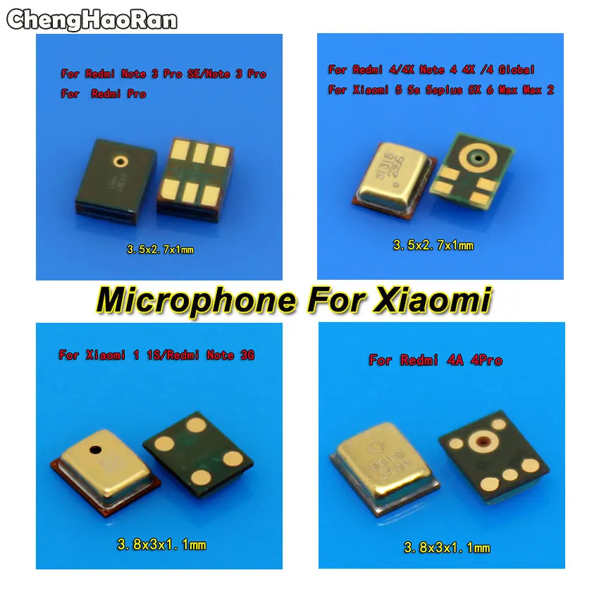 2 шт. внутренние Запчасти для микрофона Xiaomi Max2 Max 1 1S 3 5 5S 5X 6 For Redmi 2A 4A 4Pro Note Pro SE/Note 4 4X