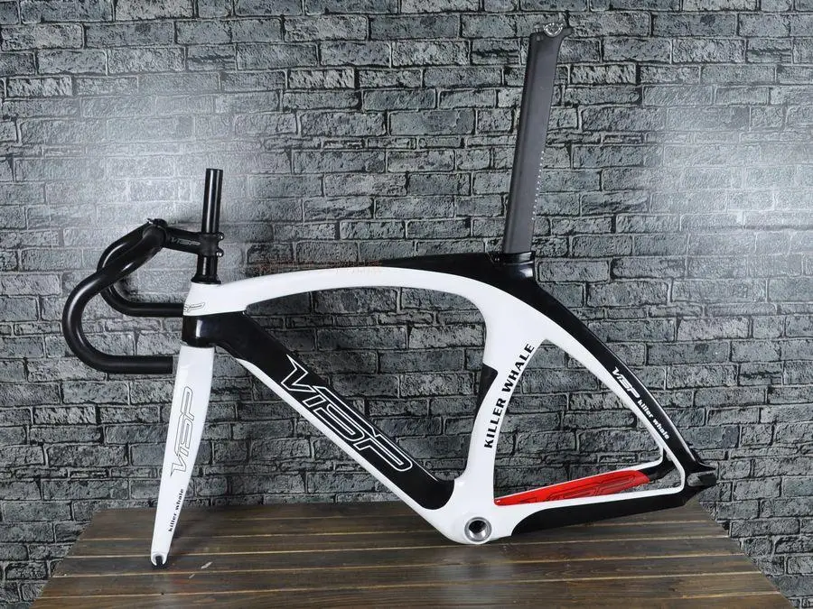 2017 New Arrival Extra light VISP carbon track frame with fork&seat