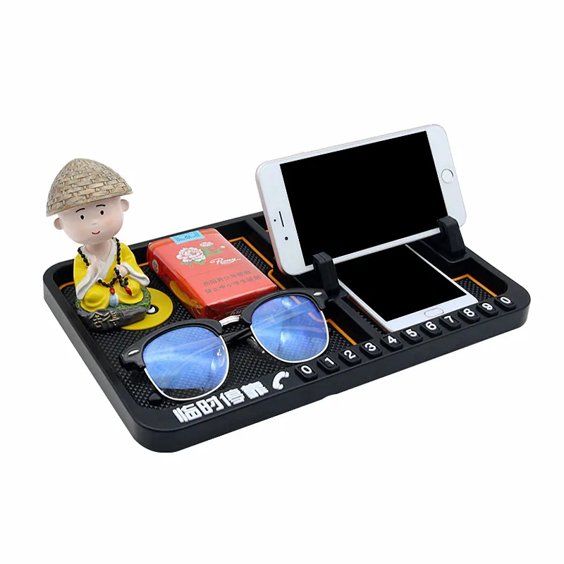 

Big Size 28.5X19cm PVC Car-Styling Anti-Slip Mat Sticky Pad Multi-use Auto Dashboard Storage Holder Car Temporary Parking Card