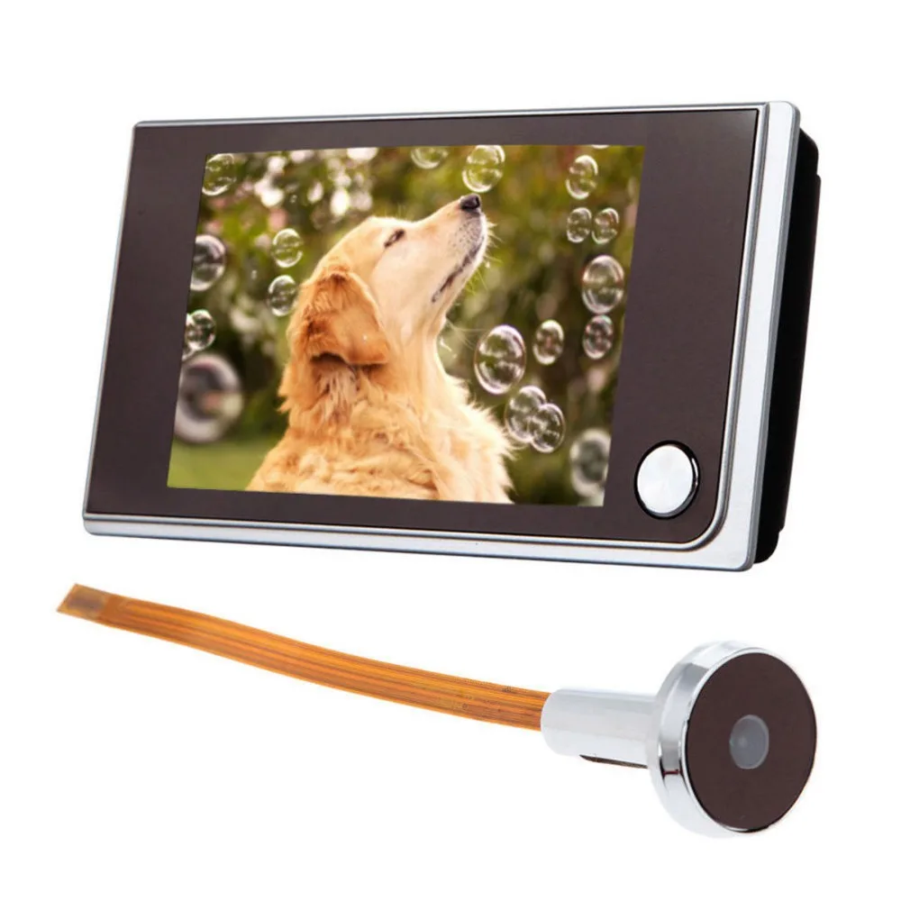 

720P HD Door Peephole Viewer Wired Door Eye 3.5 inch LCD Color Digital TFT Memory Security Camera 120 Degree Viewing Angle