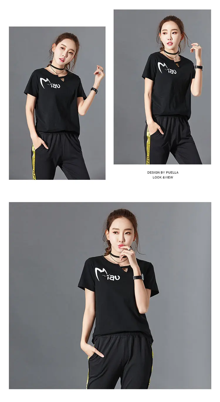 Funny Tshirt Women T-shirt Summer Short Sleeve Cotton Tops Tees Femme Tshirts Letter Print T-shirts Camisetas Mujer Verano 2018 (9)