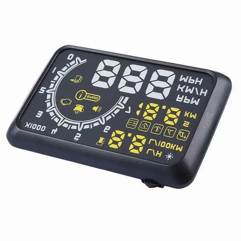 

Head up Display Car HUD OBD Display with OBD2 Interface Plug Auto Driving Parameters Projection Speedometer Windshield