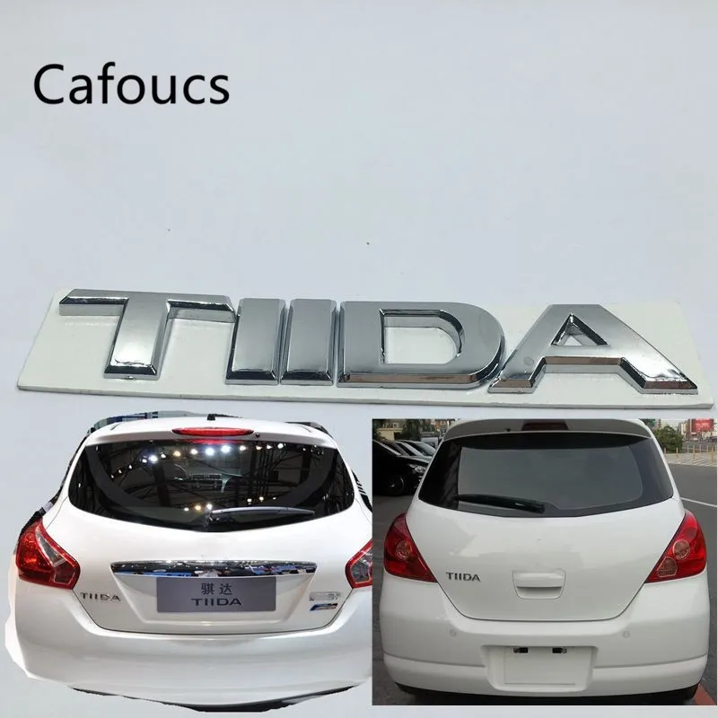 Cafoucs для Nissan TIIDA багажника задняя крышка багажника значок с эмблемой, наклейки с логотипом