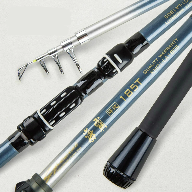 

Powerful Telescopic Fishing Pole High Carbon Ultralight Distance Throwing Fihing Rod Ceramic Guide Ring Superslim Fishing Tackle