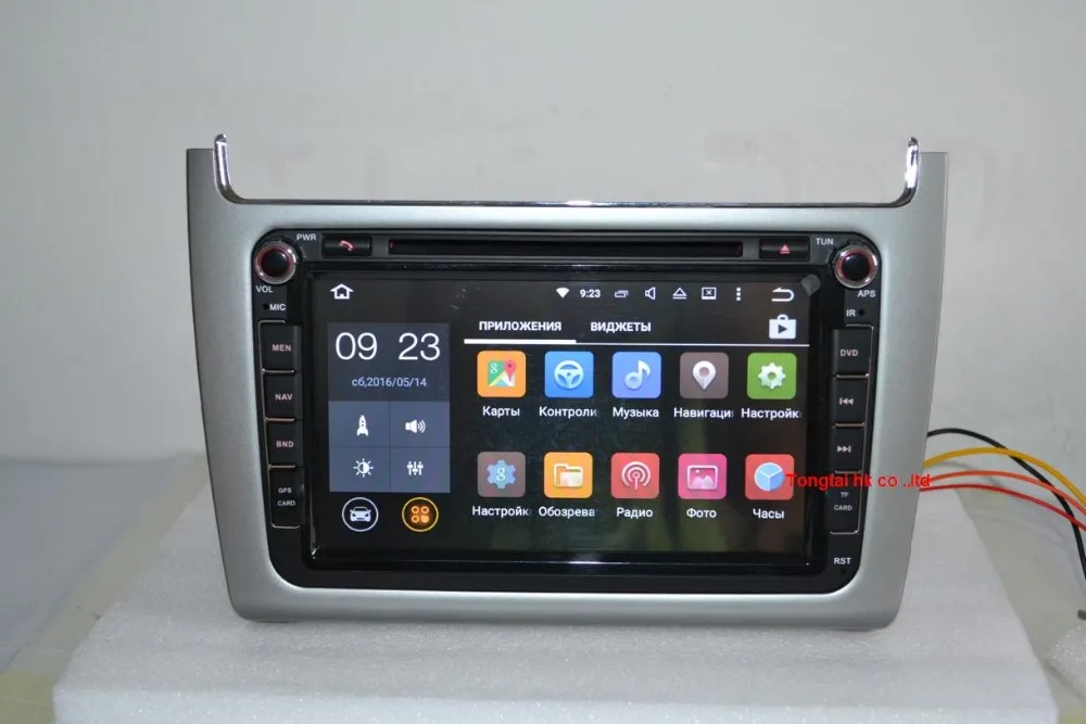 Top Android 8.1 for VW polo 2014 2din car dvd,gps navigation,wifi,radio,bluetooth,Steering wheel Canbus,free 8g map mic,touch screen 18