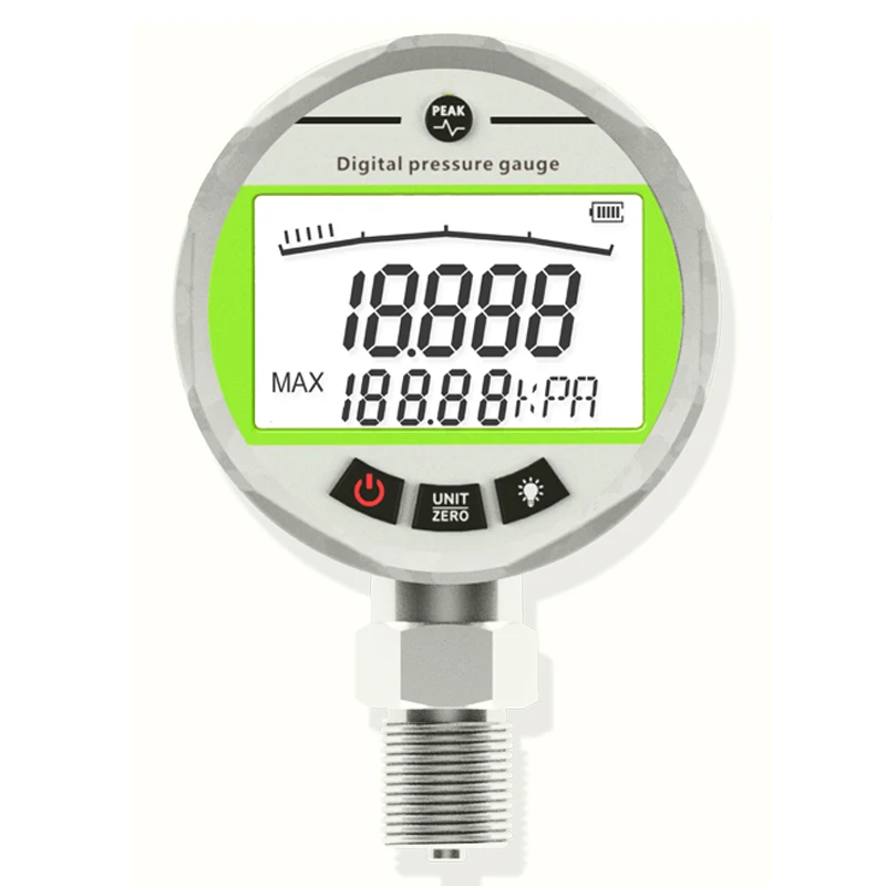

80mm Stainless Steel Intelligent Precision Digital Display Pressure Gauge Vacuum Negative Pressure Water Pressure Gauge