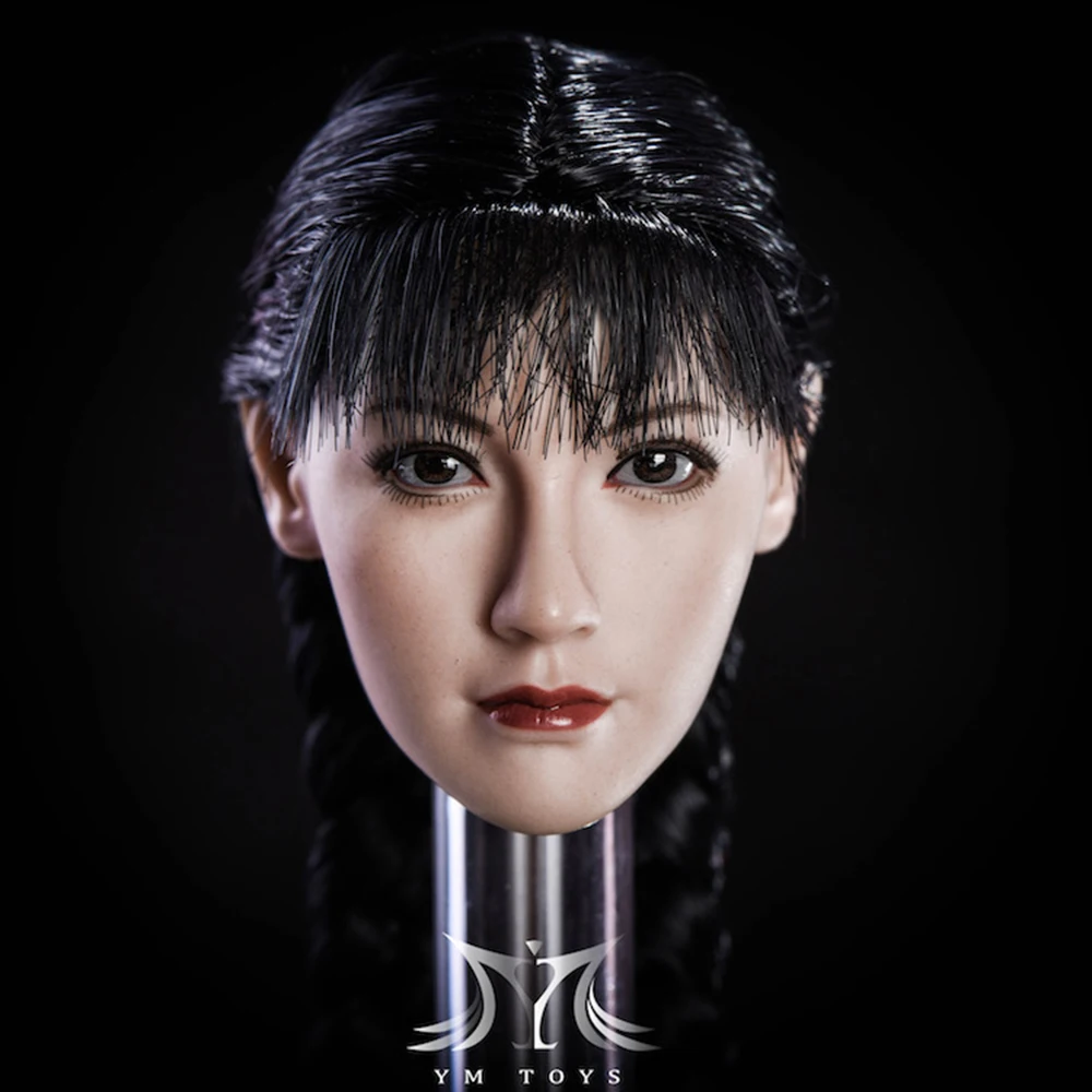 Fang 1/6 Азия девушка голова mai shiranui голова резная женская голова резьба красота голова скульптура для 1" HT фигура тела