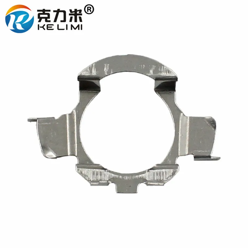 Car LED lamps holder base H7 Metal Clips adapters 2pcs For Nissan Buick Audi BMW Benz VW Skoda Headlamp Replace
