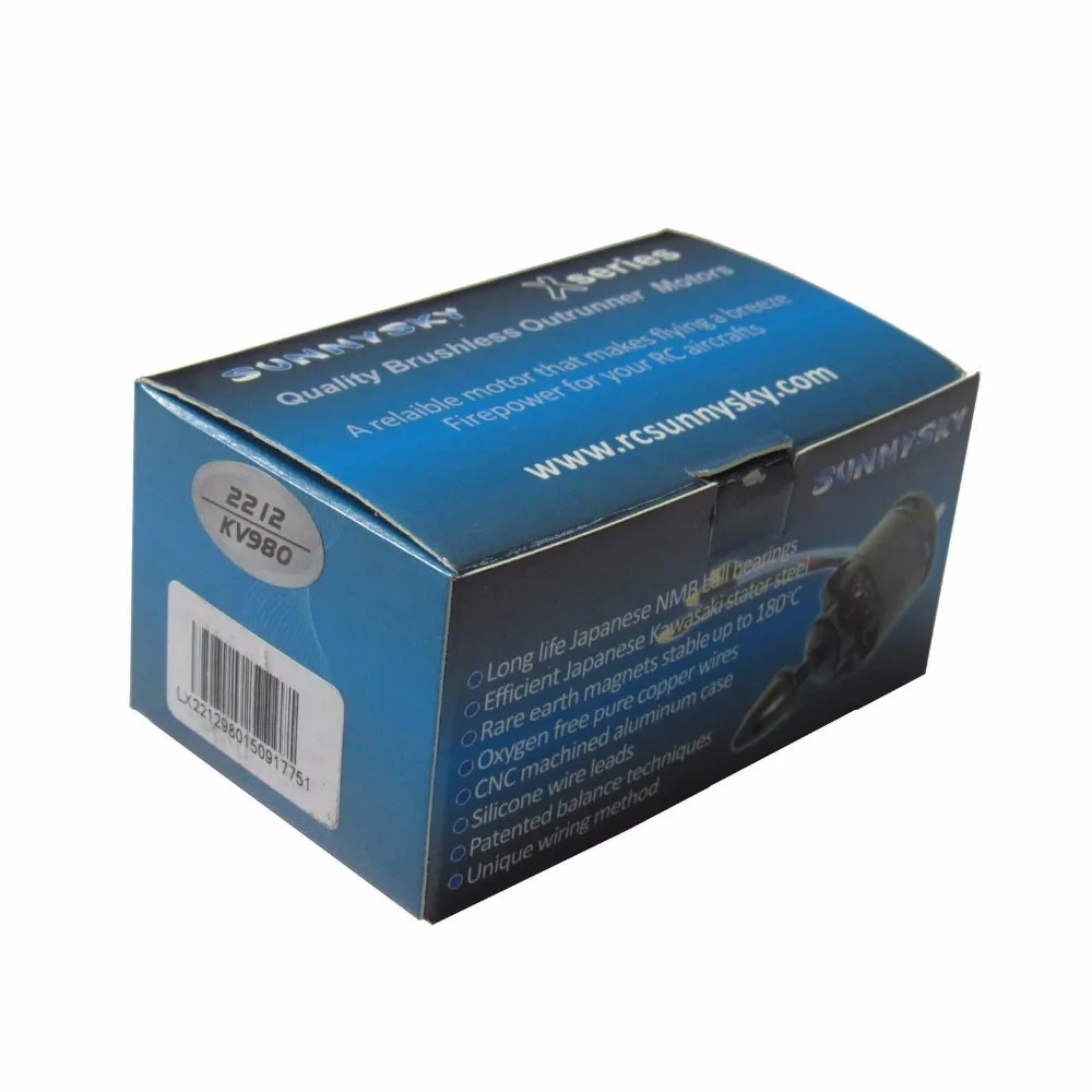 Motore brushless 980 KV per motore Sunnysky fai da te Quadcopter DJI F450 F550 Powerday X2212-13 confezione da 2
