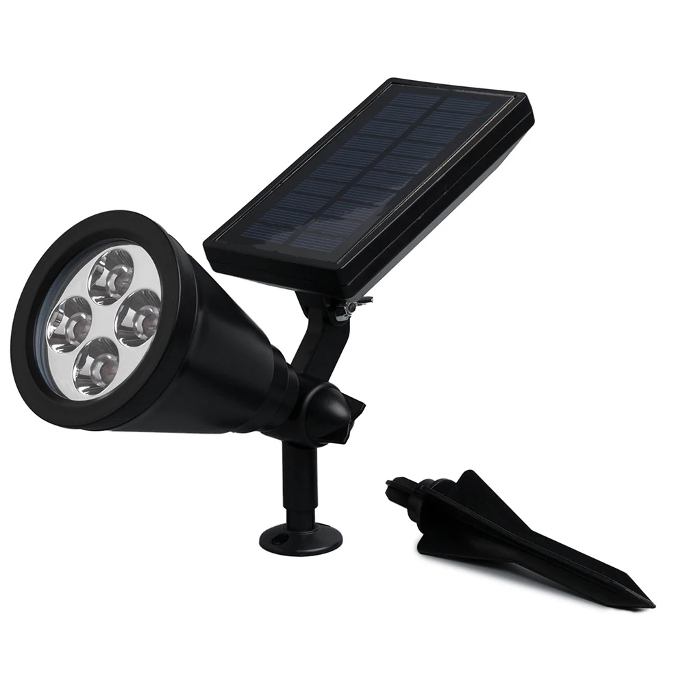 

New Arrival Led Solar Light Outdoor 4 LEDs Solar Power Spotlight Garden Lawn Lamp Landscape Spot Lights Adjustable Flood Lights