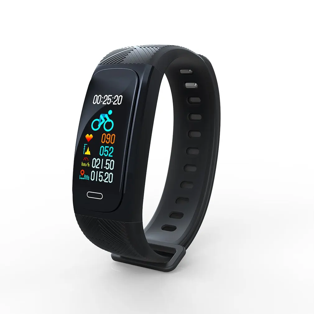 

New R1 Color Screen Smart Wristband Bracelet Band OLED 128 x 80 Touch Screen Fitness Bracelet Watch Sports 2019 for Android IOS