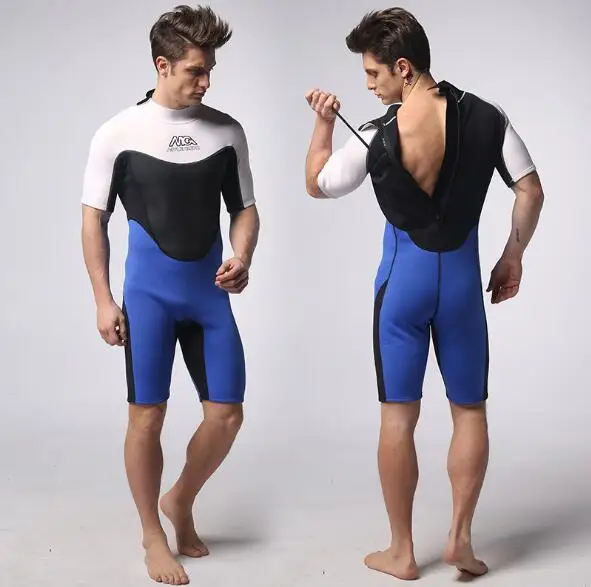 3mm Neoprene Short Sleeve Scuba Dive Wetsuit For Men Spearfishing Wet