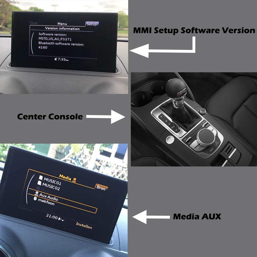 Joyeauto wifi беспроводной Apple Carplay Car Play Модифицированная A3 MMI 3g Plus 2012- для Audi Android зеркальная Поддержка камеры заднего вида
