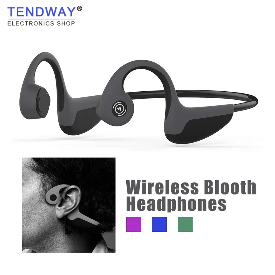 

Tendway Z8 Bluetooth 5.0 Z8 Wireless Headphones Bone Conduction Earphone Sports Sport Headset with Microphone Handsfree Headsets