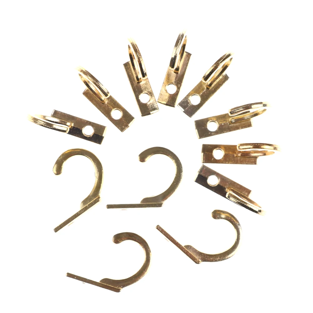 

10PCS Small Hooks Antique Wall Hanger Curved Buckle Horn Lock Clasp Hook For Wooden Jewelry Box Furniture Hardware Wholesale