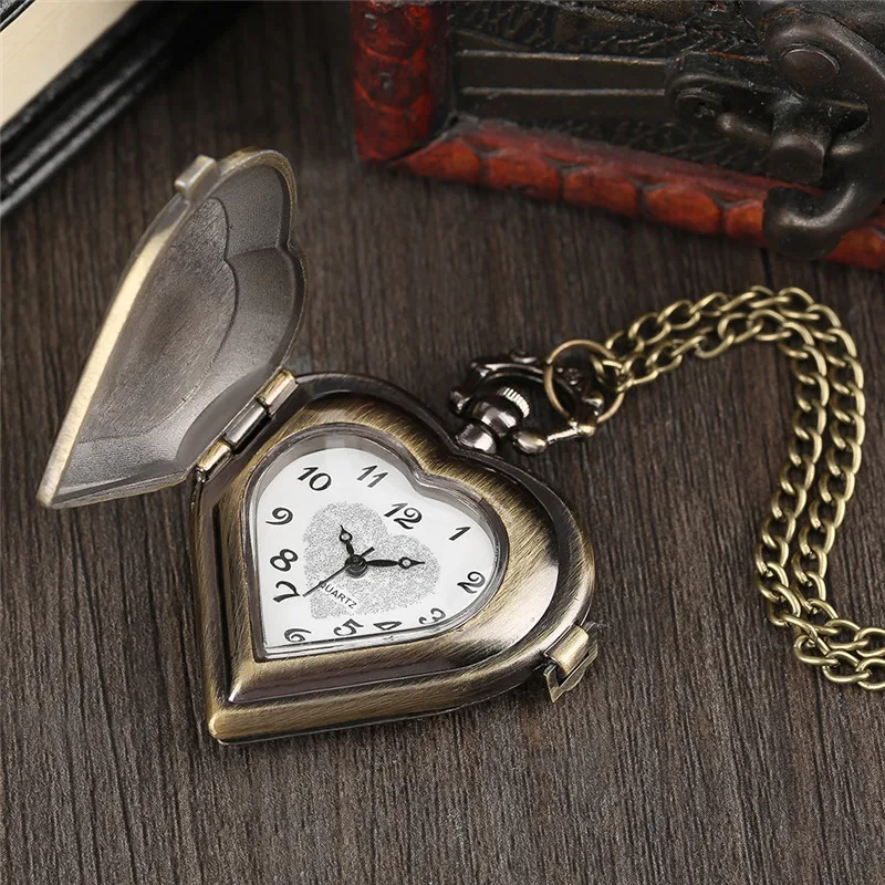 Красивые Винтажные часы для Для женщин Цепочки и ожерелья подвеска Любители's Jewelry Валентина подарок романтический Quarzt карманные часы