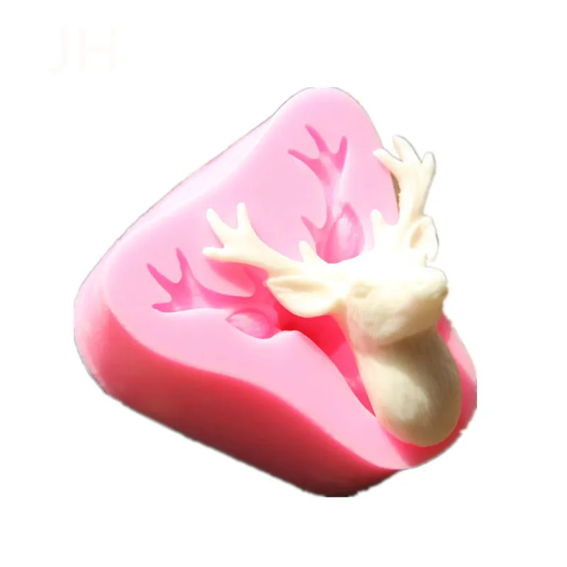 3D Christmas Reindeer fondant mold cake chocolate decorating tools | Дом и сад