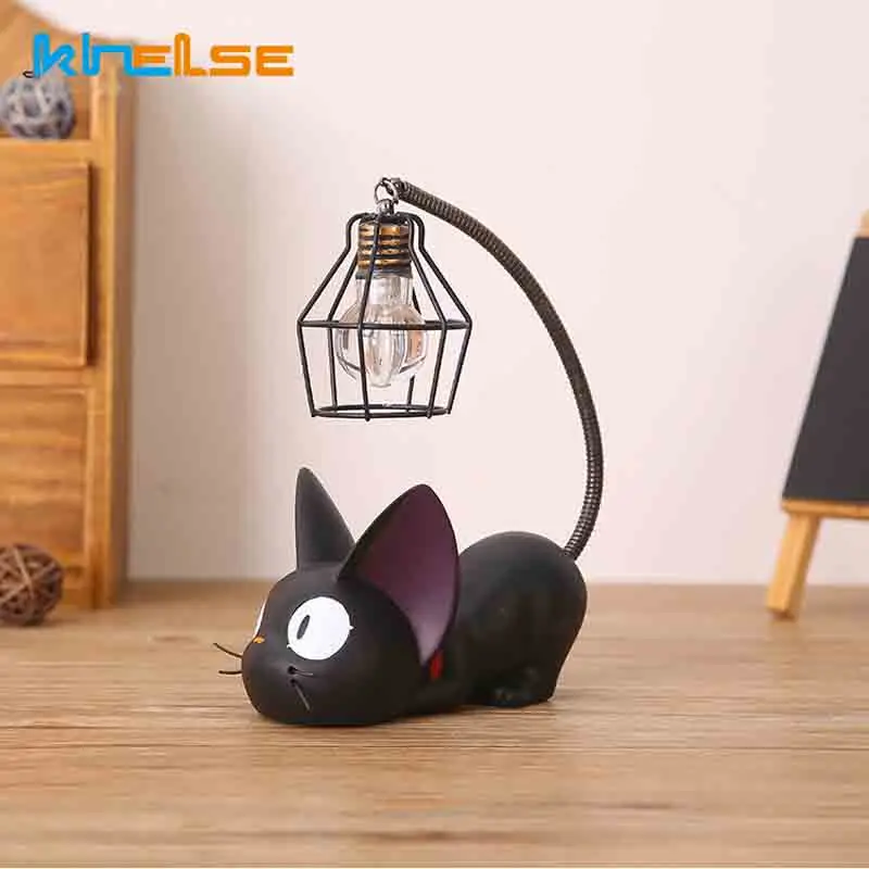 

Decoration Accessorie Manualidades Miniature Decoration Small Cat Night Light Resin Crafts Decoration