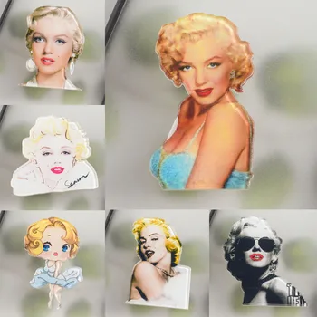 

Women Marilyn Monroe Brooch Cartoon Figure Acrylic Brooch for Clothing Backpack Bag Hat