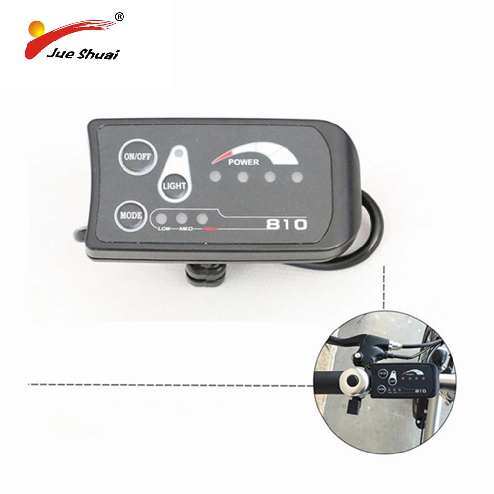 

Electric Bicycle Computer Cycling LED Display 250mm Cable Plug 36 V Speedometer Mountain Bike Battery Power Sign Stopwatch Kit