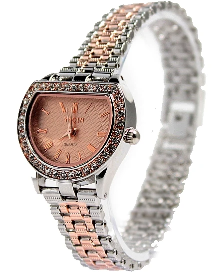 FW784A Rose Gold Tone Band PNP Shiny Silver Watchcase Ladies Women Fashion Watch
