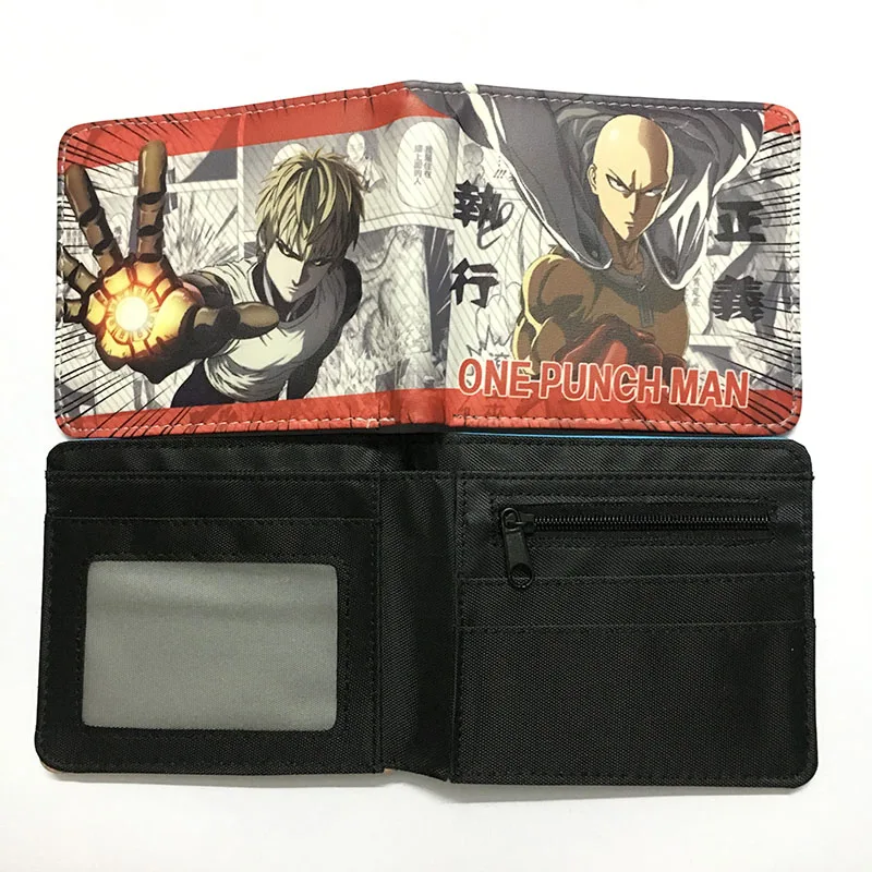 Super Dragon Ball Z Wallet for Men Japanese Hot Anime Wukong One Punch Cartoon Purse Students Short Wallets with Zipper Pocket