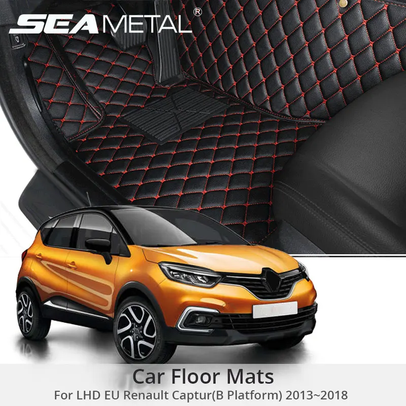 Для LHD EU Renault Captur B платформа 2013 автомобильные коврики на заказ ковры кожаные коврики авто аксессуары