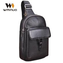 Wmnuo брендовая мужская грудь Сумки из мягкой коровьей кожи Сумки на плечо Модные Crossbody Travel Bag большой Ёмкость человек Курьерские сумки