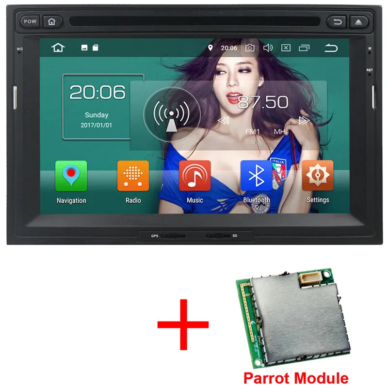 KLYDE 4G Android 8 Octa Core 4G B Оперативная память 32 ГБ Встроенная память dvd-плеер автомобиля стерео для peugeot 3008 5008 партнер 2010 2011 2012 2013 - Цвет: Radio Parrot Module