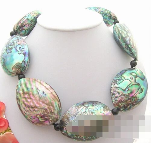 

HOT 002676 Natural Paua Abalone Shell Necklace