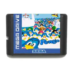 Pengo 16 бит игра sega Mega Drive карта для sega Mega Drive для Genesis