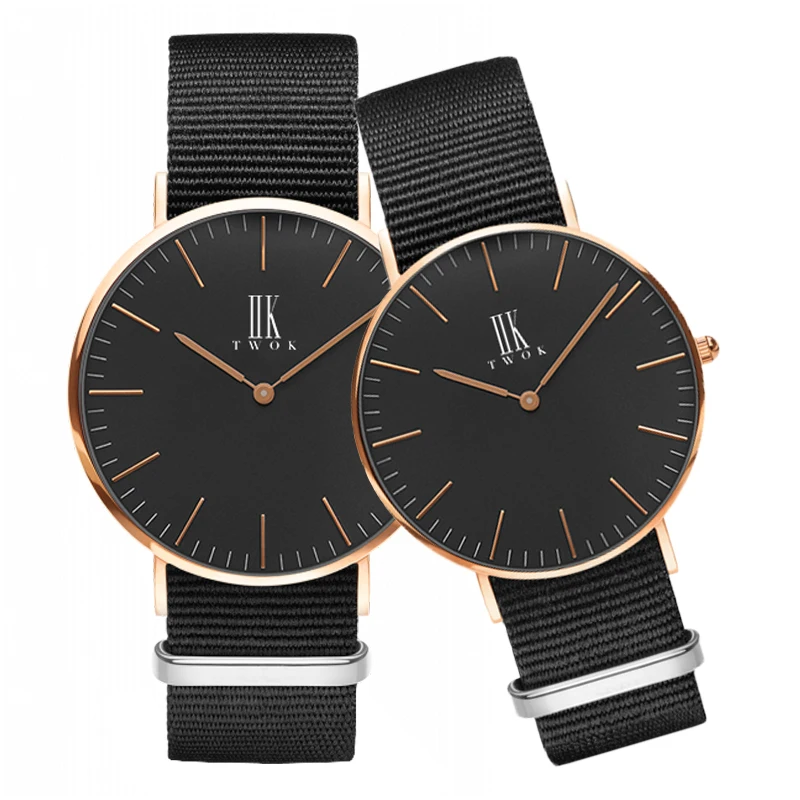 

couple watch women relogio black nylon minimalist lovers watches men simple quartz wristwatch for couples watch man and ladies