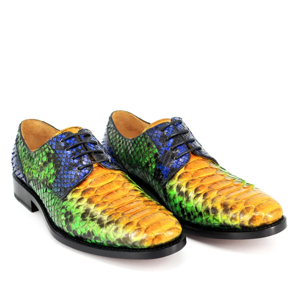 Clearance Sipriks Luxury Brand Mens Real Snakeskin Dress Shoes Italian Custom Goodyear Welted Shoes Leather Sole Wedding Party Shoes 2018 2