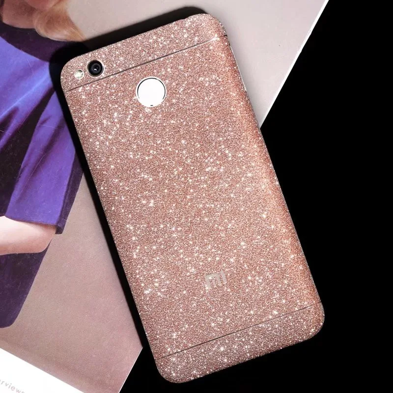

ZRICKIE For Redmi Note 4X Stickers Shiny Glitter 360 Full Protective Phone Decal for Xiaomi Redmi 4X Phone Wrap Sticker Skin