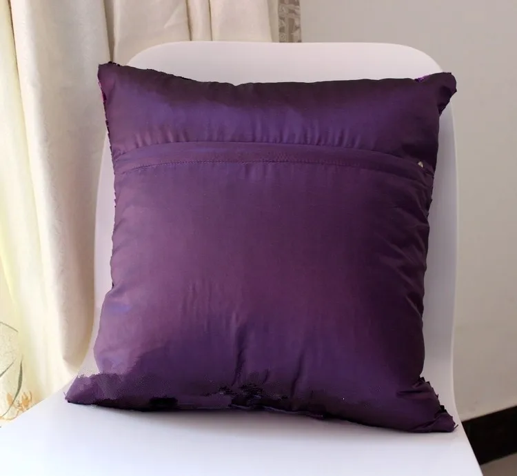 1PC Hot Pink Bling Shiny Glittering Scaly Sequin Pillow Case Sofa Cushion Cover
