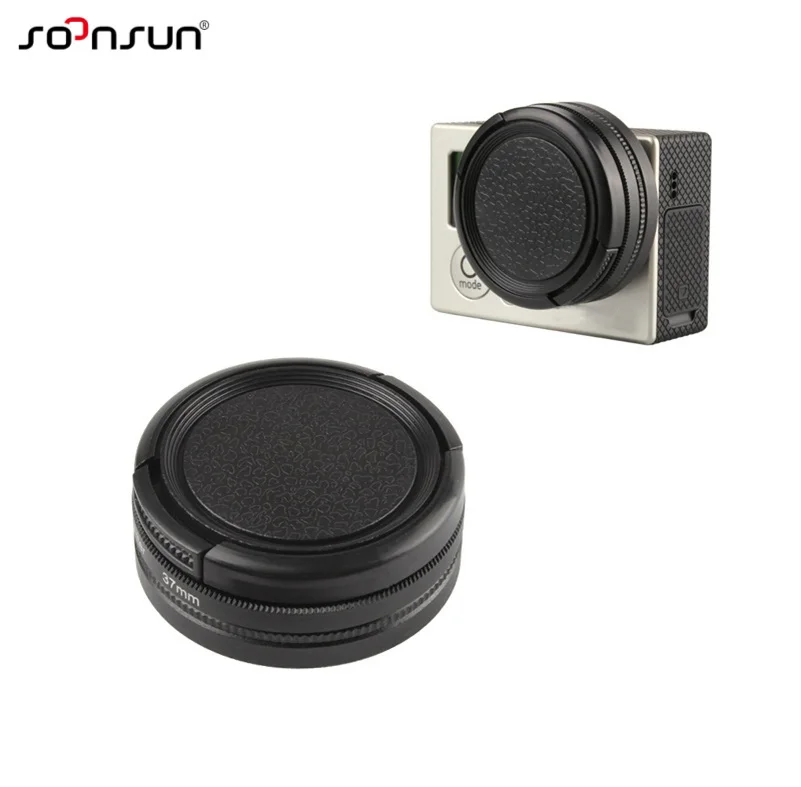 

SOONSUN 37mm CPL Filter Circular Polarizer Lens Filter with Cap for GoPro Hero 4/3+/3 Camera For GoPro Lens Accessories