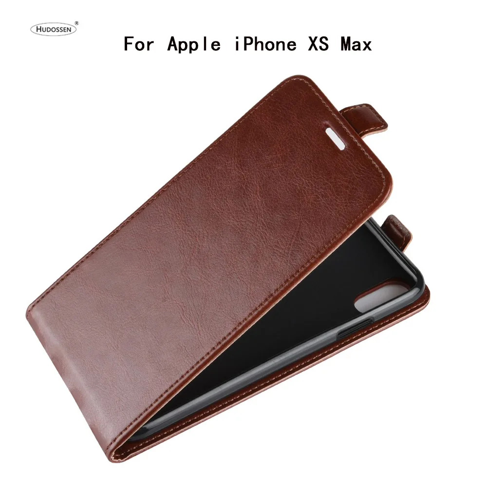 

HUDOSSEN For Apple iPhone XS Case Luxury PU Leather Back Cover Case For iPhone XS Max Case Flip Protective Phone Bags Skin