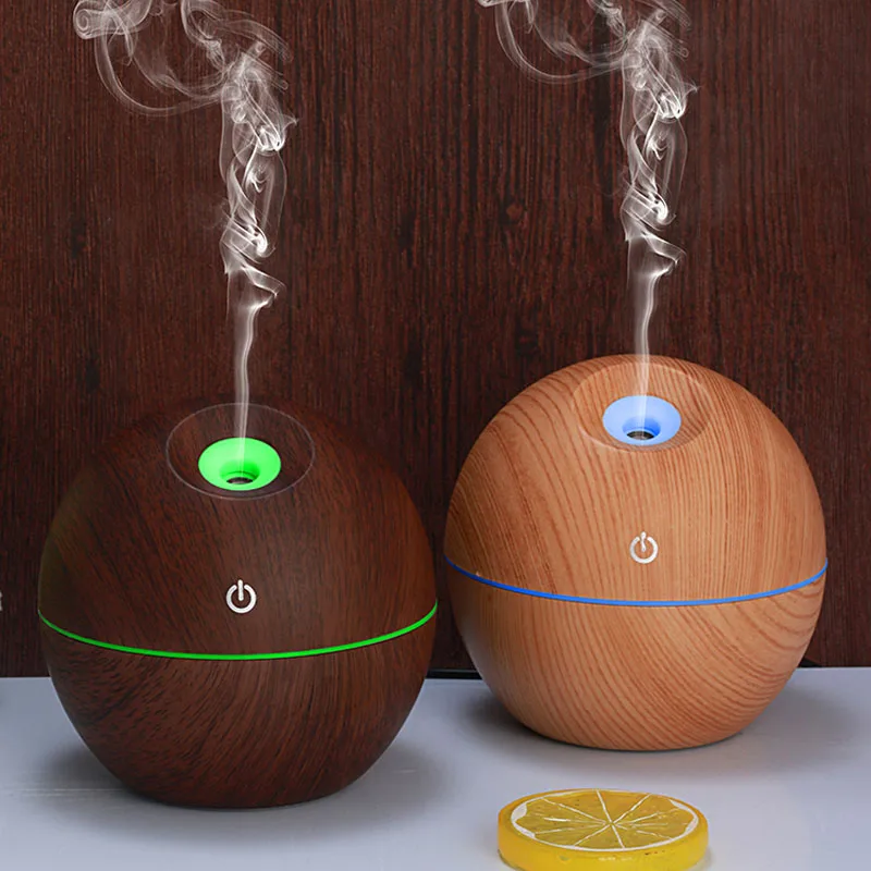 

BERLATO USB Aroma Essential Oil Diffuser wood Ultrasonic air humidifier Essential oil Aromatherapy cool mist maker for home