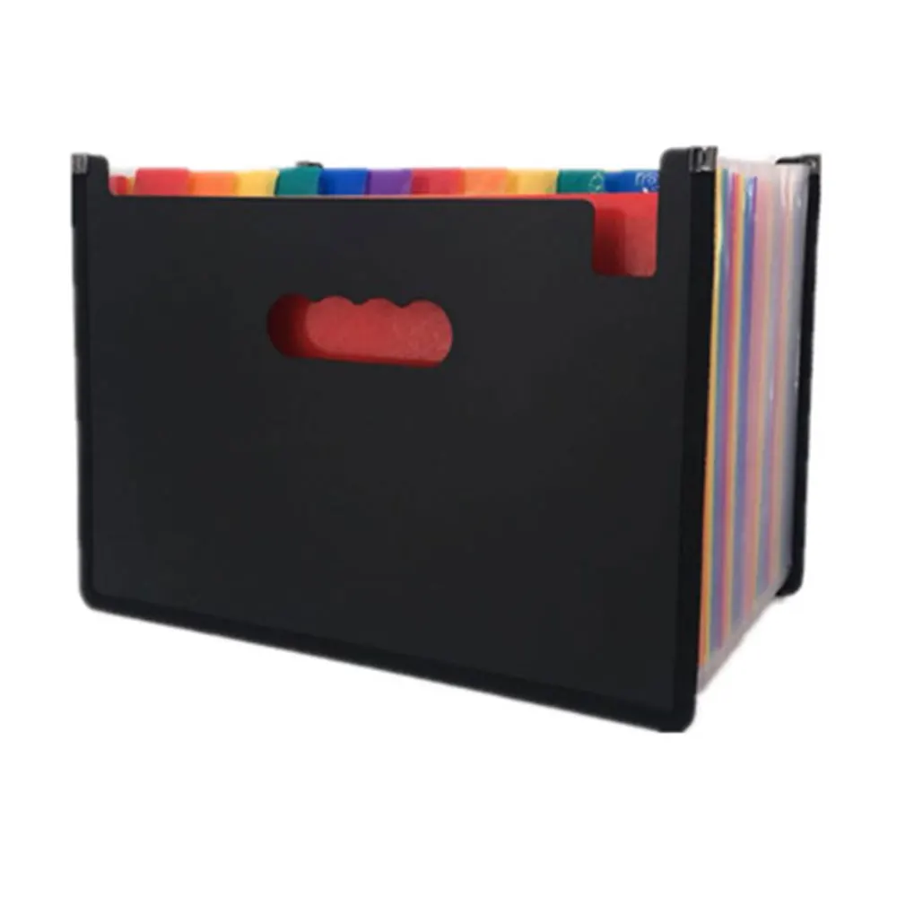 

Student Gift A4 Organ Bag Color 24-Layer Folder Large Capacity PP Accordion File Package With Edging