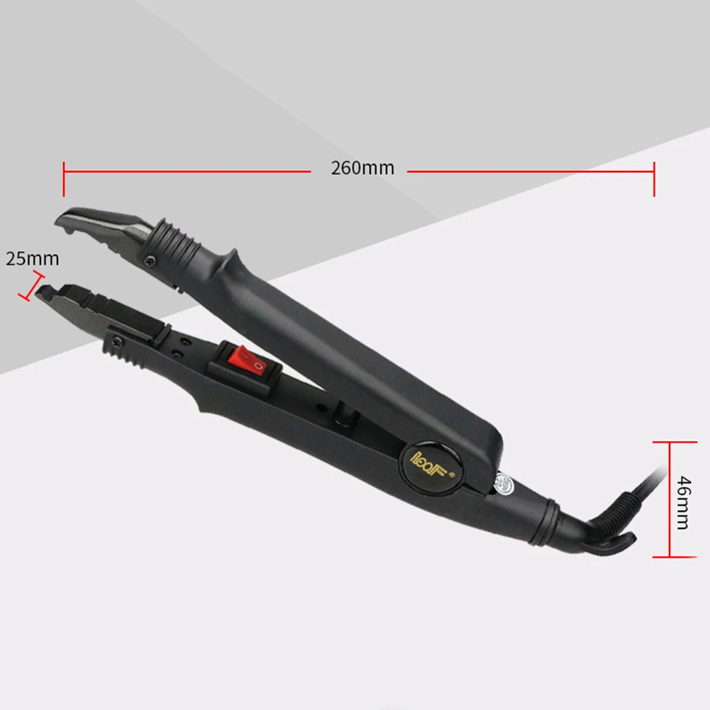 1 шт., профессиональное наращивание волос, термостойкие железные кератиновые инструменты для склеивания, термостойкие соединители, инструмент для наращивания волос, вилка стандарта ЕС/США