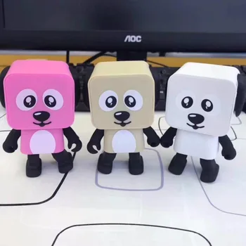 

S.Wear Portable Robot Dog Bluetooth V4.1 Speaker Mini Wireless Handsfree Stereo Dancing Robot Speaker for Kids Cute Children Toy