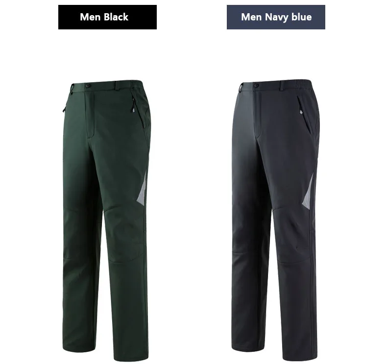 S-5XL зимние уличные походные брюки для мужчин водонепроницаемые тепловые флисовые ветрозащитные брюки мягкие оболочки женские лыжные Трекинговые Брюки