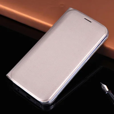 Роскошный чехол для samsung Galaxy S7/S7 edge, чехол-кошелек, флип-книжка, Стильный чехол для мобильного телефона, винтажный кожаный чехол, Coque - Цвет: Gold