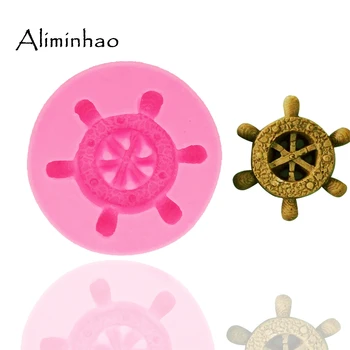 

B1331 Rudder Silicone Mold Candy Clay Chocolate Molds Fondant Cake Decorating Tools dessert decorators moulds