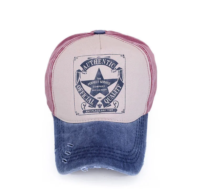[AETRENDS] 6 Colors ! Star Patchwork Baseball Cap Men or Women Polo Hats Z-1462