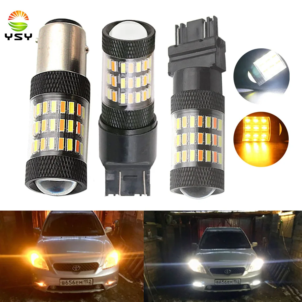 1157 BAY15D P21/5 W 4014 60 SMD 7443 3157 светодиодные лампы стоп-сигнал поворота Стоп-сигнал авто