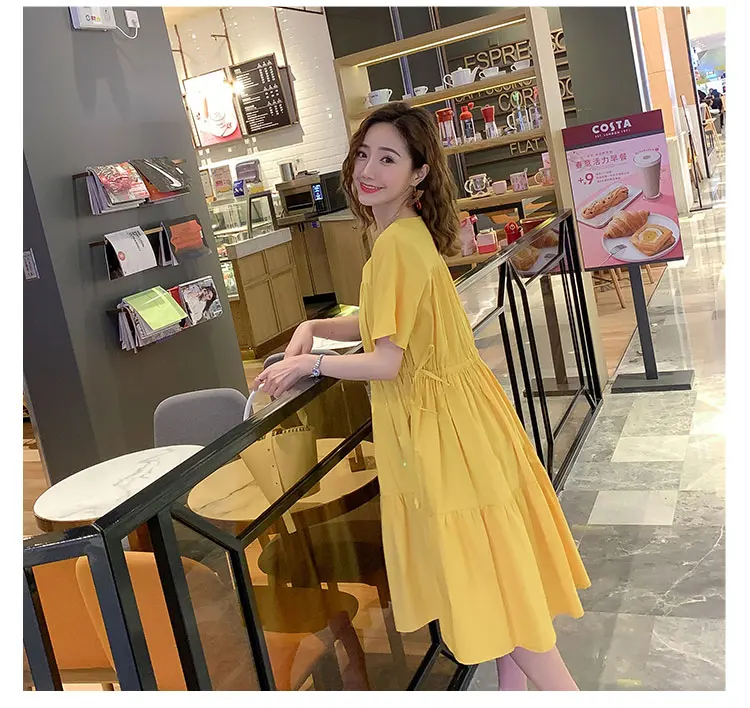 Streetwear Summer Dress Women Plus Size Loose Casual Women Dress Elegant 2019 Vestidos Maxi Long Maternity Dresses For Women    6